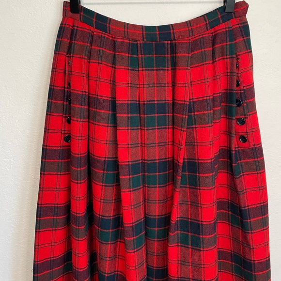 Vintage Plaid Maxi Skirt - Picture 7 of 14